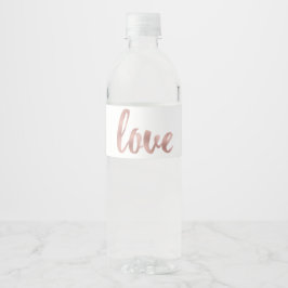 Roos gouden folie waterflesetiket waterfles etiket