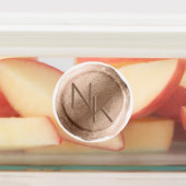 Roos Gouden Folie Wax Seal Initialen Bruiloft Mono Labels (Aangebracht)