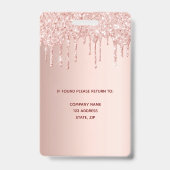 Roos gouden foto badge (Achterkant)