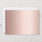 Roos gouden foto boog verjaardag kaart (Achterkant)