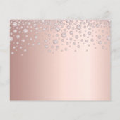 Roos gouden foto budget doop dank u kaart (Achterkant)