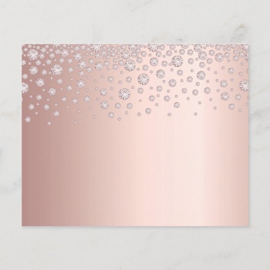 Roos gouden foto budget doop dank u kaart (Achterkant)