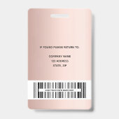 Roos gouden foto-business badge (Achterkant)