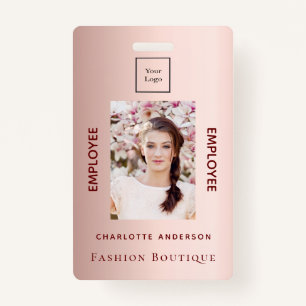 Roos gouden foto luxueus zakelijk logo badge