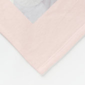 Roos gouden fotocollage fleece deken (Hoek)