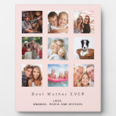 Roos gouden fotocollage fotoplaat (Voorkant)