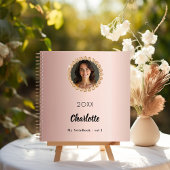 Roos gouden fotodiamanten notitieboek