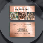 Roos Gouden Fototypografie Haarstylist Visitekaartje