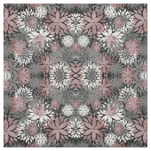  Roos gouden geometrische bloemenillustratie Stof (Swatch)