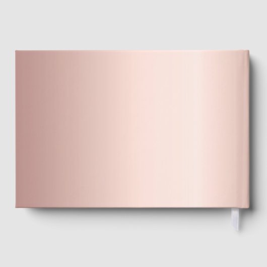 Roos gouden geometrische bordeauxrode bloemen Verj Gastenboek (Achterkant)