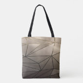 Roos Gouden Geometrische Canvas tas (Achterkant)