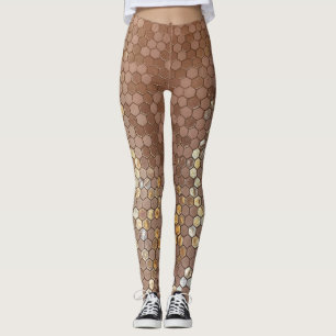 Roos gouden geometrische Leggings