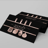 Roos gouden gereedschap Persoonlijke kaas Koken ba Visitekaartje