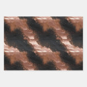 Roos Gouden Glam en Zwart Inpakpapier Vel (Voorkant 2)