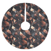 Roos Gouden Glam en Zwart Kerstboom Rok (Voorkant)