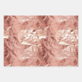 Roos Gouden Glam Glitter Inpakpapier Vel (Voorkant)