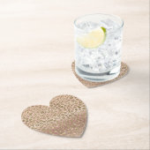 Roos Gouden Glam Glitter Luipaard Kartonnen Onderzetters (Insitu)