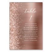 Roos Gouden Glam Glitter Metallic Script Bruiloft Kaart (Voorkant)