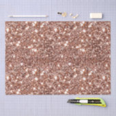 Roos Gouden Glam Glitter Tissuepapier (Craft)