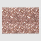 Roos Gouden Glam Glitter Tissuepapier (Voorkant)