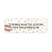 Roos Gouden Glam Lips Make-up Distributeur Reorder
