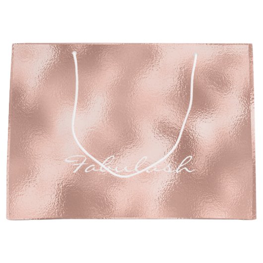 Roos Gouden Glam Minimal Beauty Metallic Wit Groot Cadeauzakje (Voorkant)