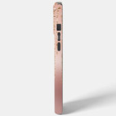 Roos gouden glam snaren Case-Mate iPhone case (Achterkant / Links)