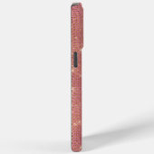 Roos Gouden Glam Sparkle Case-Mate iPhone Case (Achterkant / Rechts)