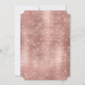 Roos Gouden Glam Sparkle Cheetah Kaart (Achterkant)