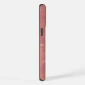 Roos Gouden Glam Sparkle iPhone Hoesje (Rechterkant)