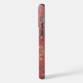 Roos Gouden Glam Sparkle iPhone Hoesje (Linkerkant)