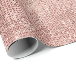 Roos Gouden Glam Vonk Bridal Blush Elegant Bruilof Cadeaupapier