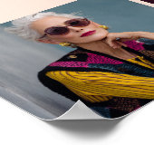 Roos gouden glitter 60e verjaardag 4 Foto Welkom Poster (Hoek)