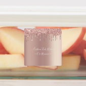 Roos gouden glitter aangepaste tekst Jouw namen la Labels (Aangebracht)