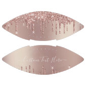 Roos Gouden Glitter Aangepaste Tekst Naam Gift Foo American Football (Panelen)