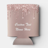 Roos gouden glitter aangepaste tekst partij Koelbo Blikjeskoeler (Achterkant)