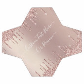 Roos gouden glitter aangepaste tekst Voetbal (Enkel)