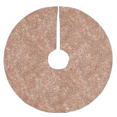 Roos Gouden Glitter Achtergrond Kerstboom Rok (Voorkant)