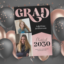 Roos gouden glitter afstuderen voor fotocollage