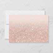 Roos gouden glitter blauwe foto bedankt 16 (Achterkant)