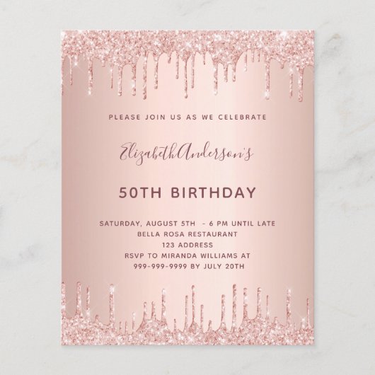 ROOS gouden glitter blush  (Voorkant)