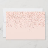 Roos gouden glitter blush tiara jurk Sweet 16 Kaart (Achterkant)