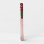 Roos Gouden Glitter Bourgogne Bloemen Gepersonalis Case-Mate iPhone Case (Achterkant/links)