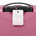 Roos Gouden Glitter Chevron Roze Marmeren Monogram Bagagelabel<br><div class="desc">Blush achtergrond met een elegant monogram aan de onderkant met een glitter rozen gouden chevron in het midden en rozen marmer aan de bovenkant. Elegant en chique item dat zeer gemakkelijk kan worden aangepast. Kijk in onze winkel voor meer overeenkomende objecten.</div>