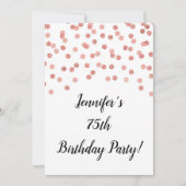 Roos Gouden Glitter Confetti 75 en Fabulous Kaart (Voorkant)