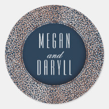 Roos gouden glitter  Confetti marine bruiloft