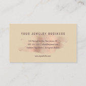 Roos Gouden Glitter Diamanten Juweel Sieraden Desi Visitekaartje (Achterkant)