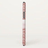 Roos gouden Glitter Diamantpatroon Monogram Case-Mate iPhone Case (Achterkant / rechts)