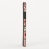 Roos Gouden Glitter Druppelt Roos Bloemen Naam Case-Mate iPhone Case (Achterkant/rechts)