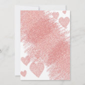 Roos gouden glitter en glam Vrijgezellenfeest Kaart (Achterkant)